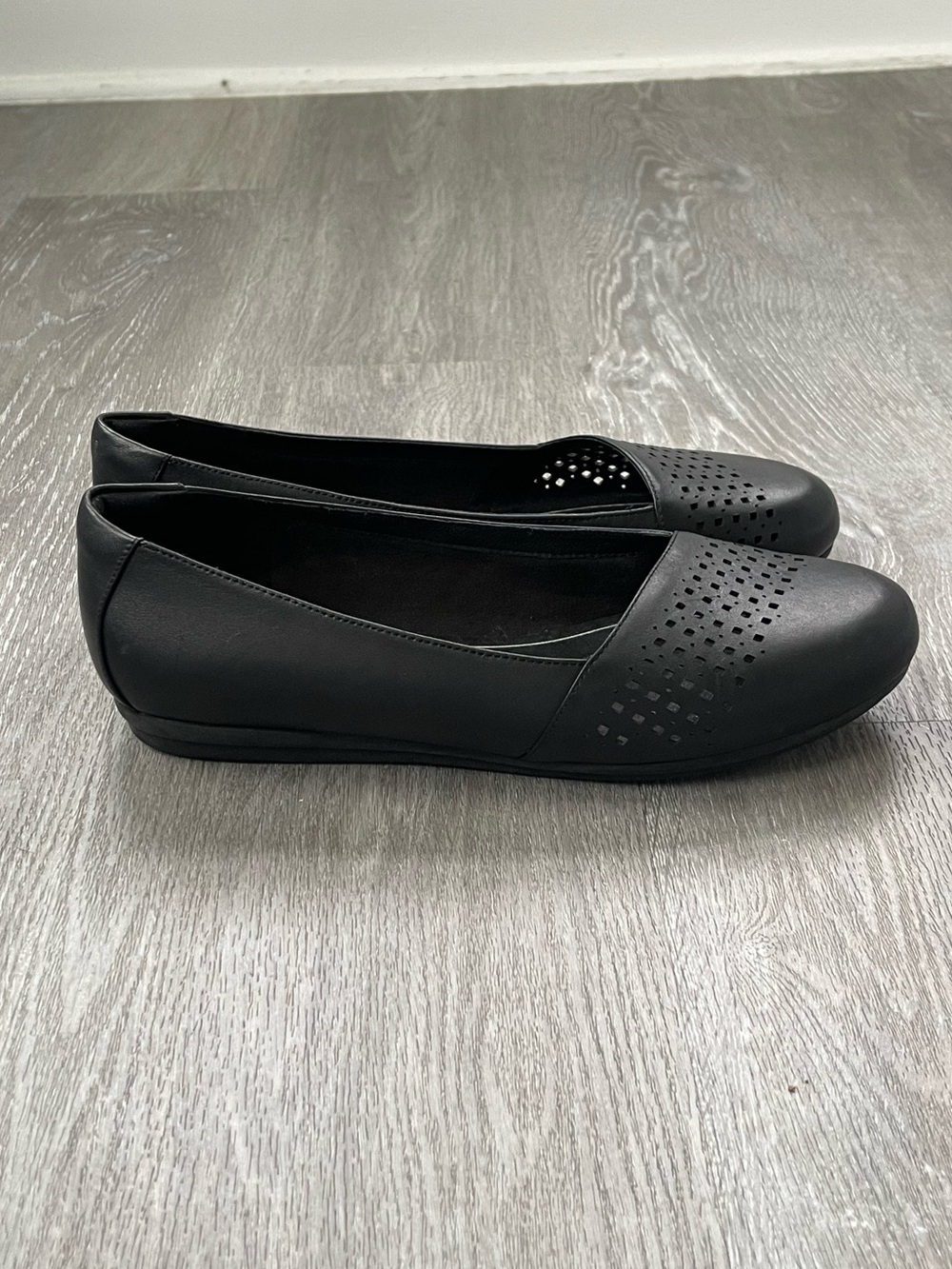 Abeo Fleur Pro Black Flats Size 10